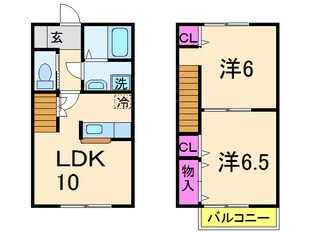 CIEL Ⅰの物件間取画像